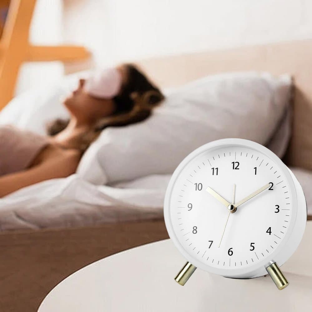 Silent Alarm Clock with Night Light and Backlight