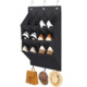 Wall-mounted shoe hat rack with hooks Wall-mounted shoe hat rack with hooks