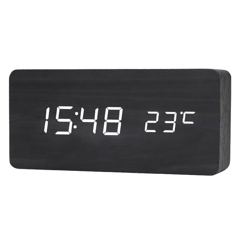LED Alarm Clock with USB Charger