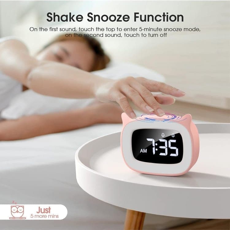 Digital LED Alarm Clock with Silent Operation