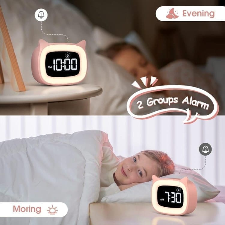 Digital LED Alarm Clock with Silent Operation