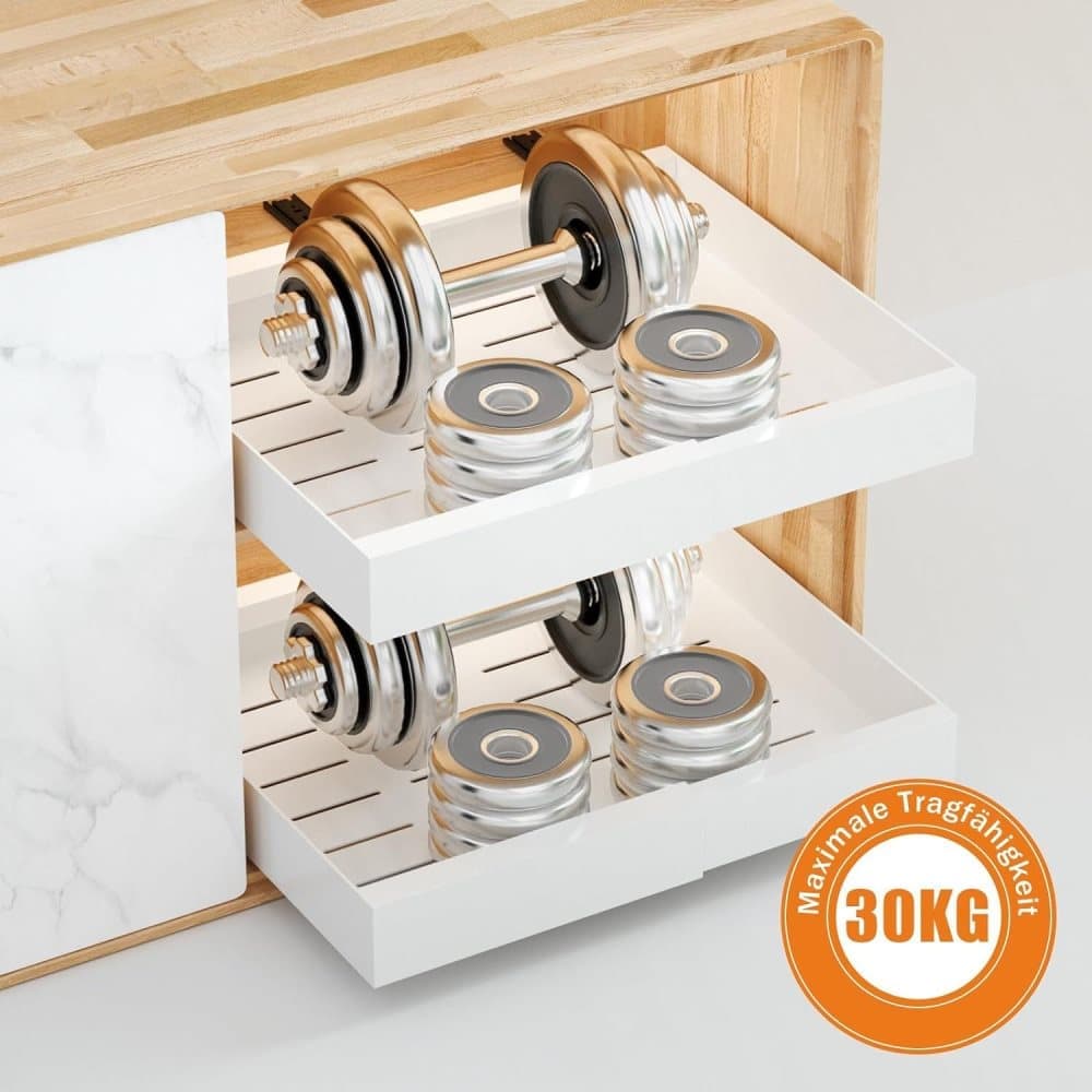 1 Layer Adjustable Metal Storage Shelf for Cabinets