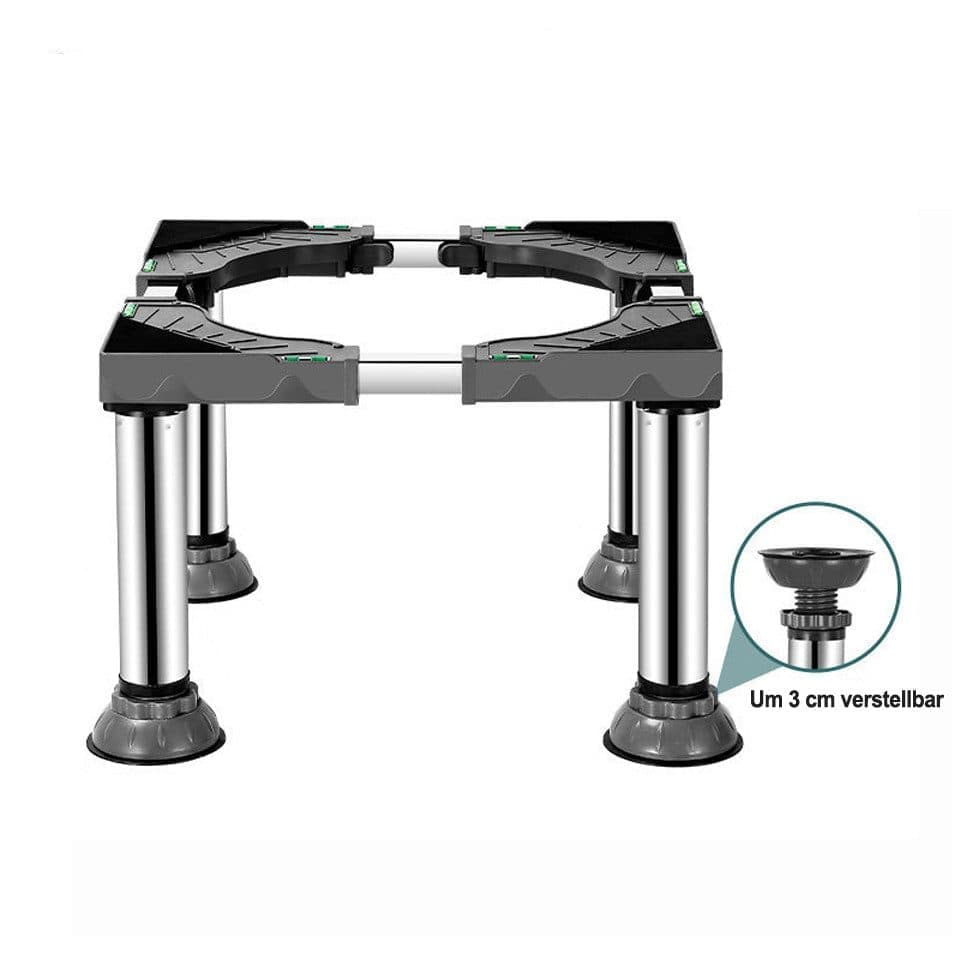 Non-slip washing machine base with vibration-damping legs Non-slip washing machine base with vibration-damping legs
