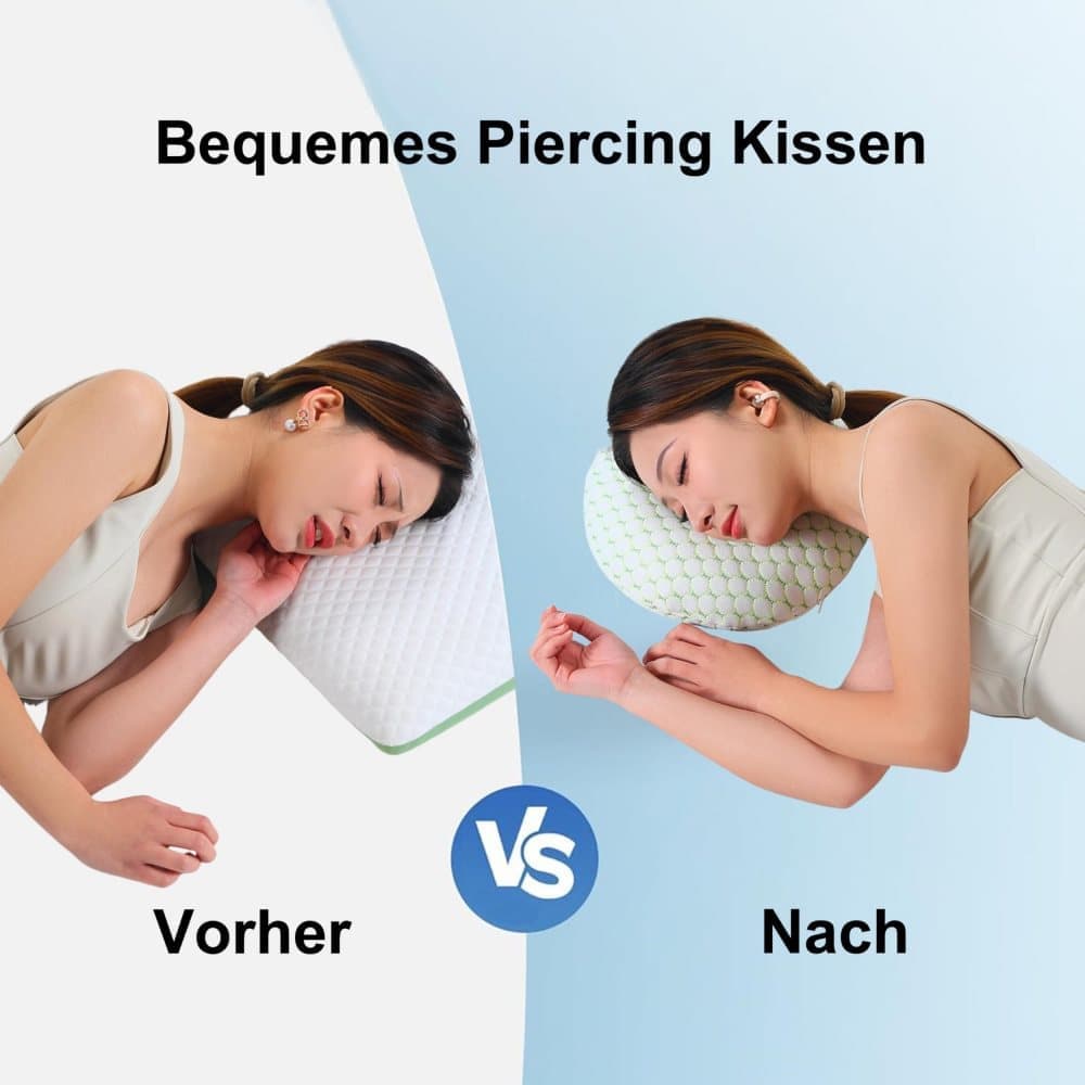Ergonomic Ear Pillow for Side Sleeping