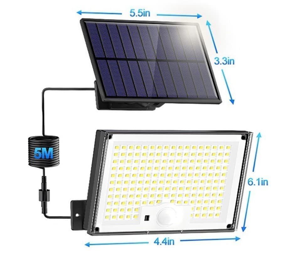 172 LED Solar Light Outdoor with Motion Sensor