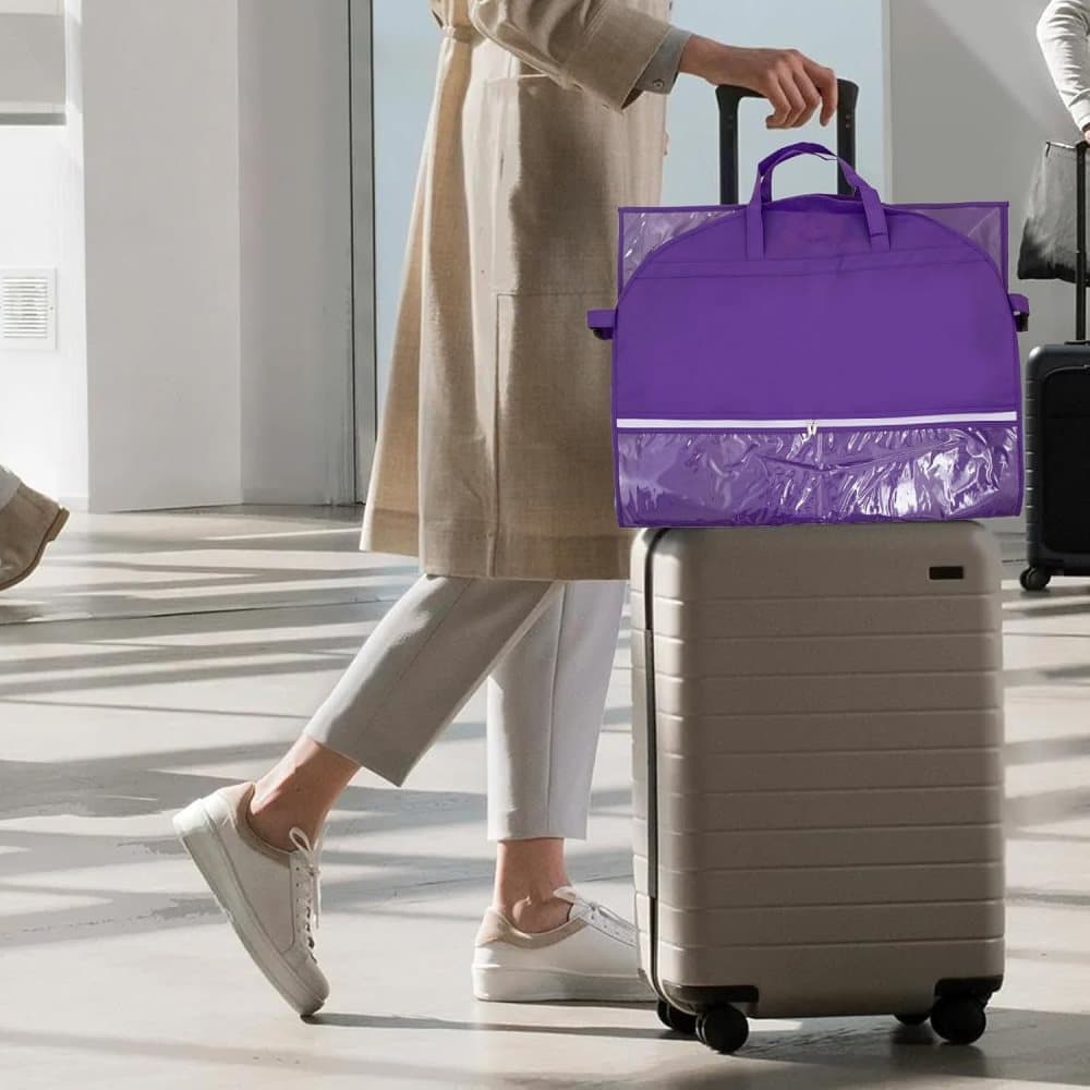 1 Foldable Garment Bag with 5 Pockets