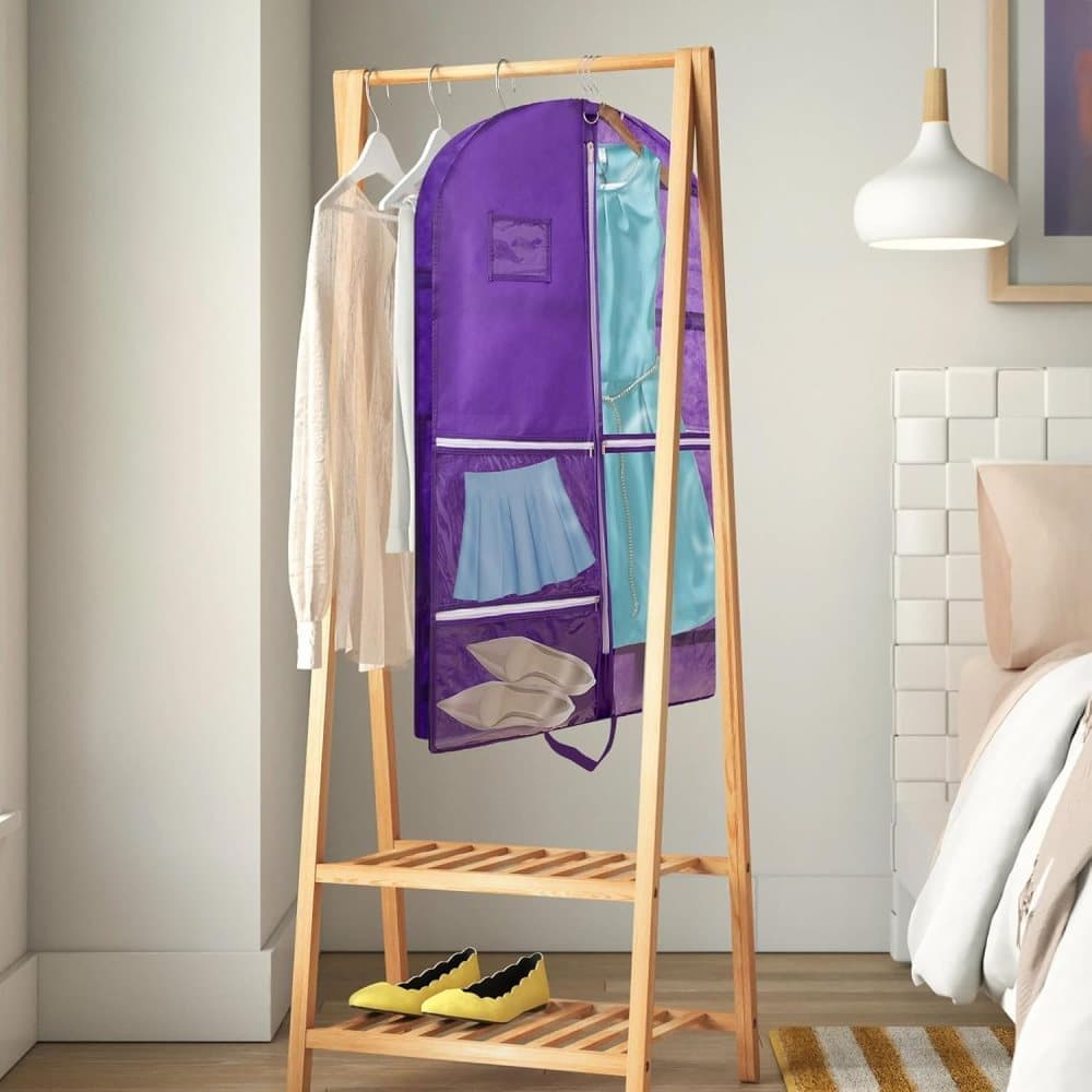 1 Foldable Garment Bag with 5 Pockets