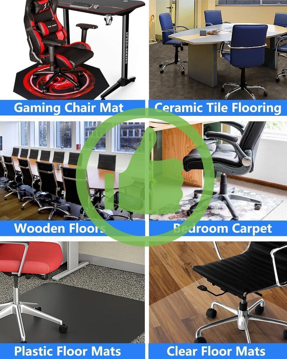 5-Pack Silent Office Chair Wheels