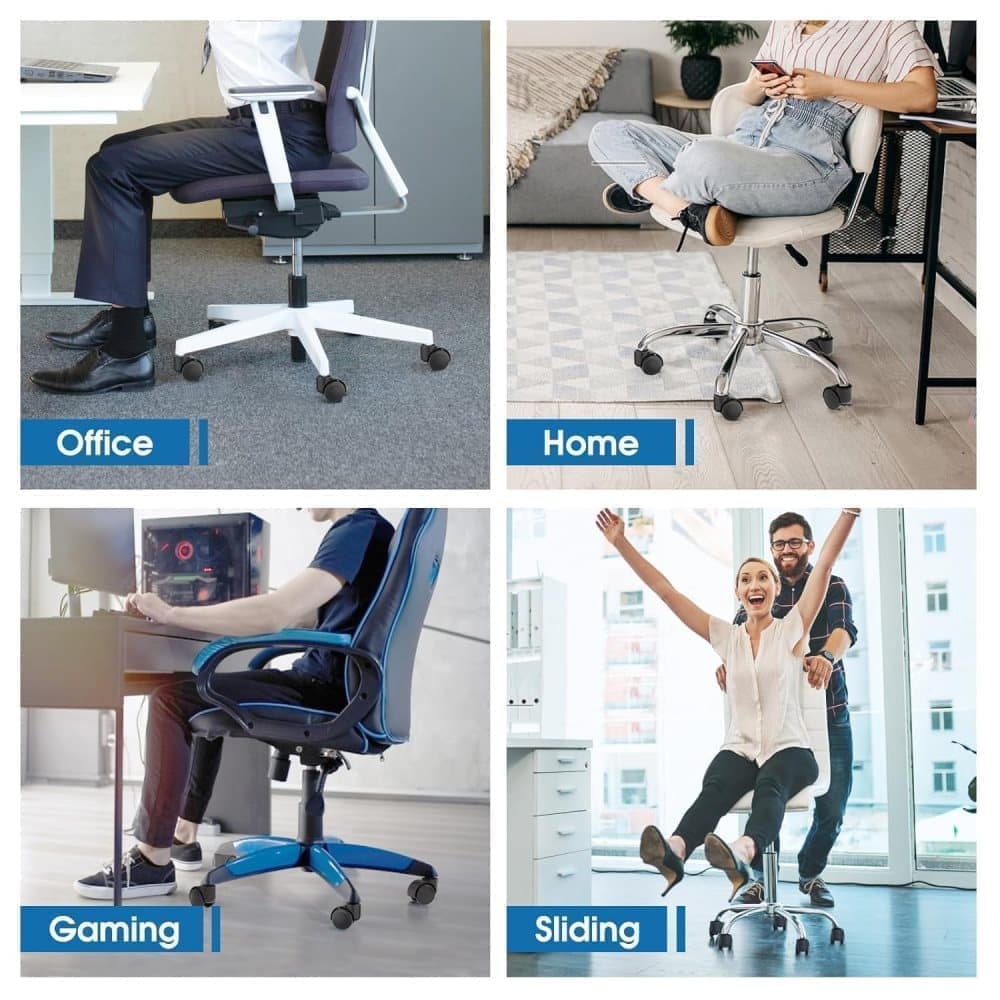 5-Pack Silent Office Chair Wheels