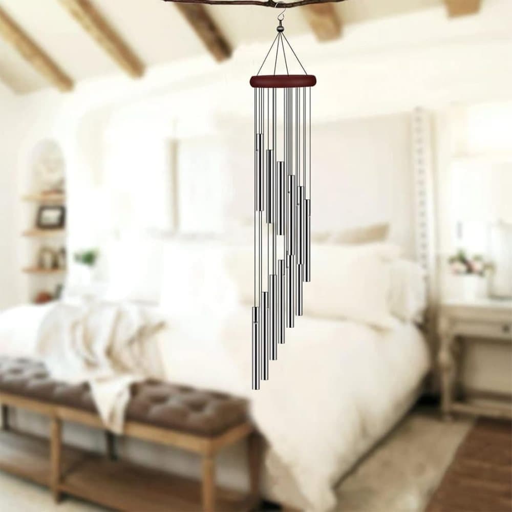 Metal Wind Chime 12 Pipe Outdoor Decor Loud Musical
