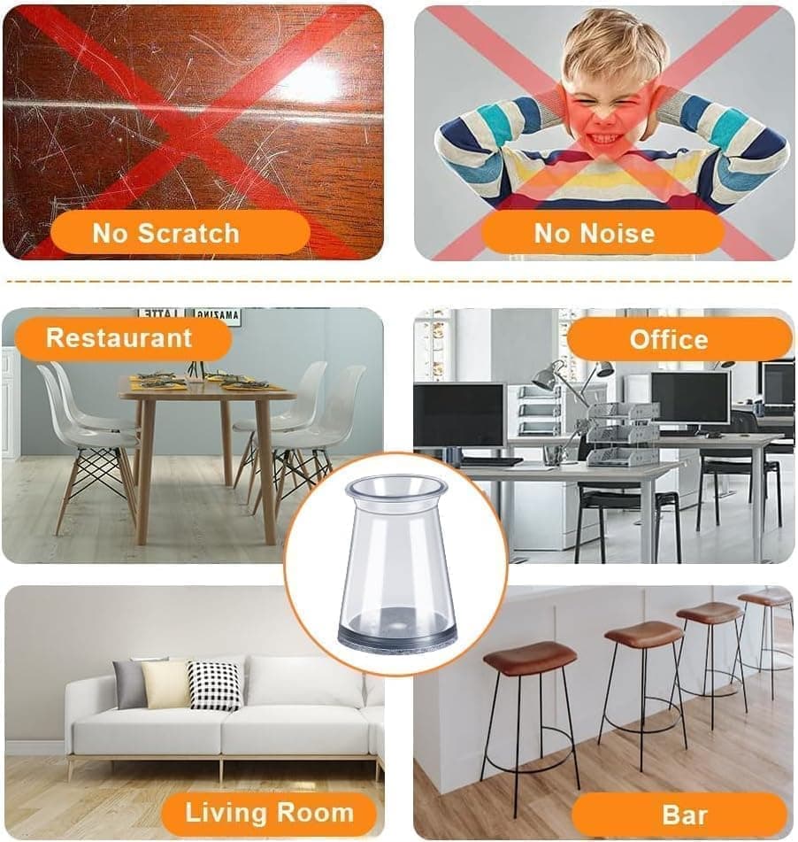 32pcs Furniture Leg Protectors with Felt