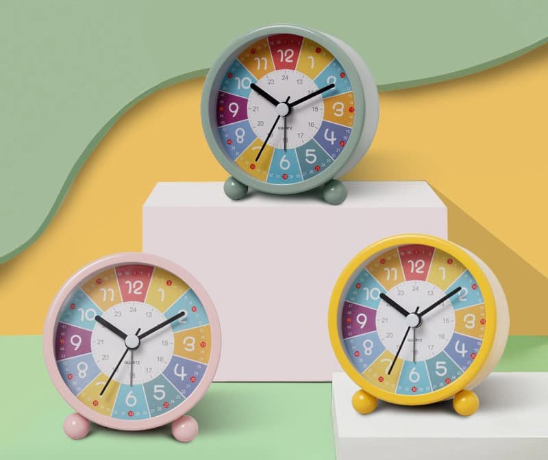 Silent Alarm Clock with Night Light for Children