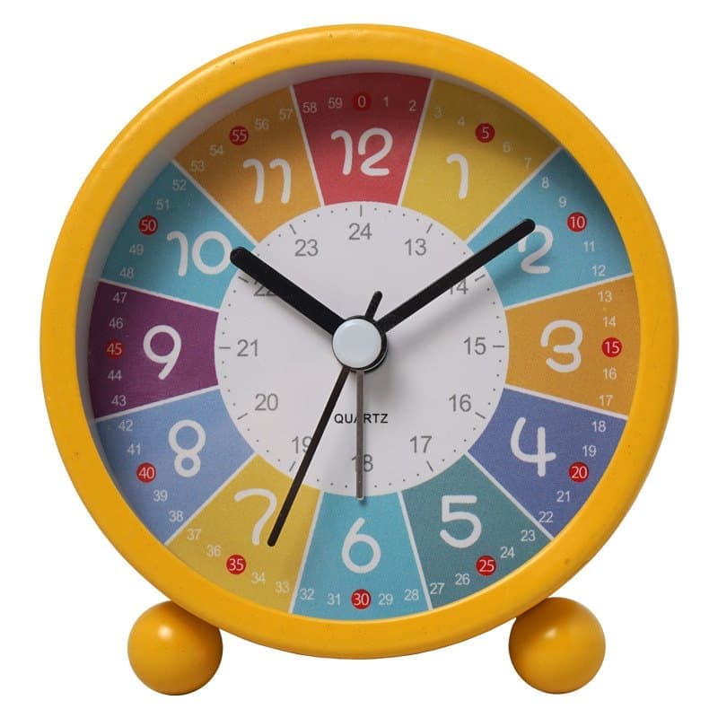 Colorful Silent Alarm Clock with Night Light for Children Colorful Silent Alarm Clock with Night Light for Children