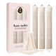 Heat-Free Hair Curlers 4-piece, Gentle Flexible Curling Rollers with Hook, No Heat Hair Care, Wood