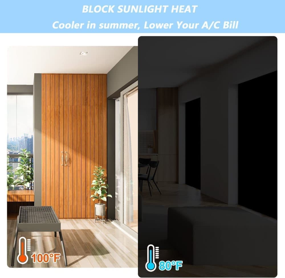 Blackout Curtain with Suction Cups