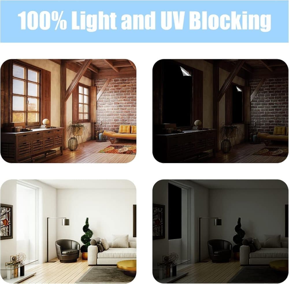 Blackout Curtain 145x300cm with Suction Cups