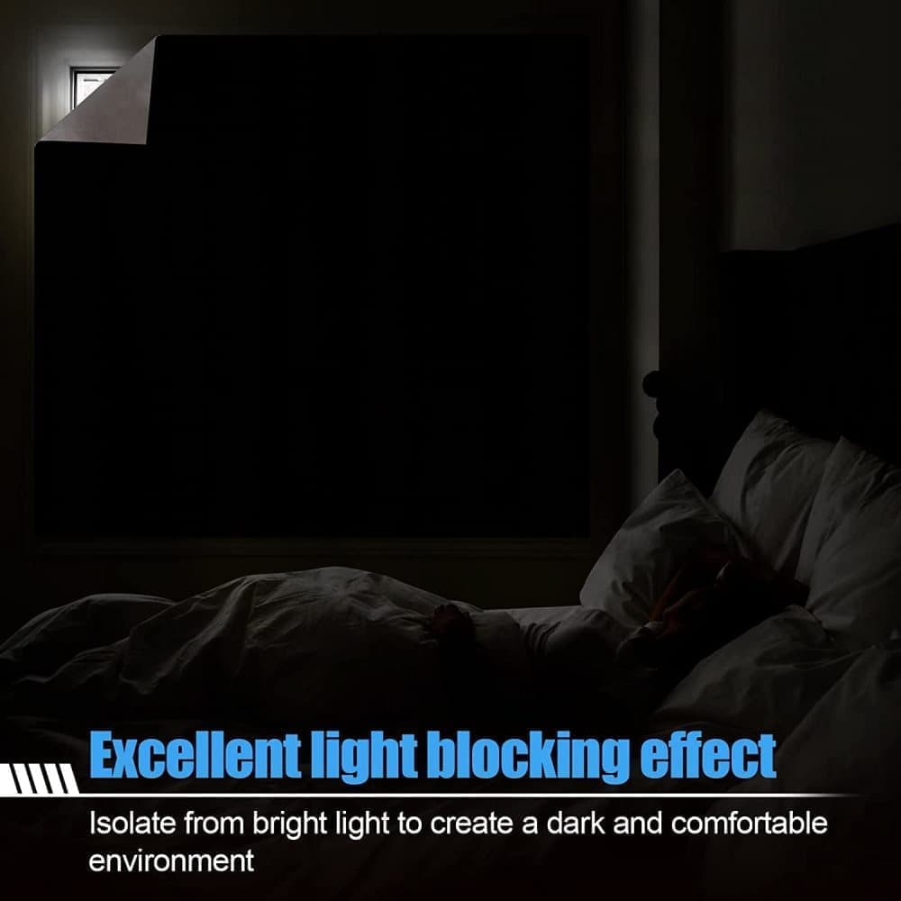 Blackout curtain with suction cups