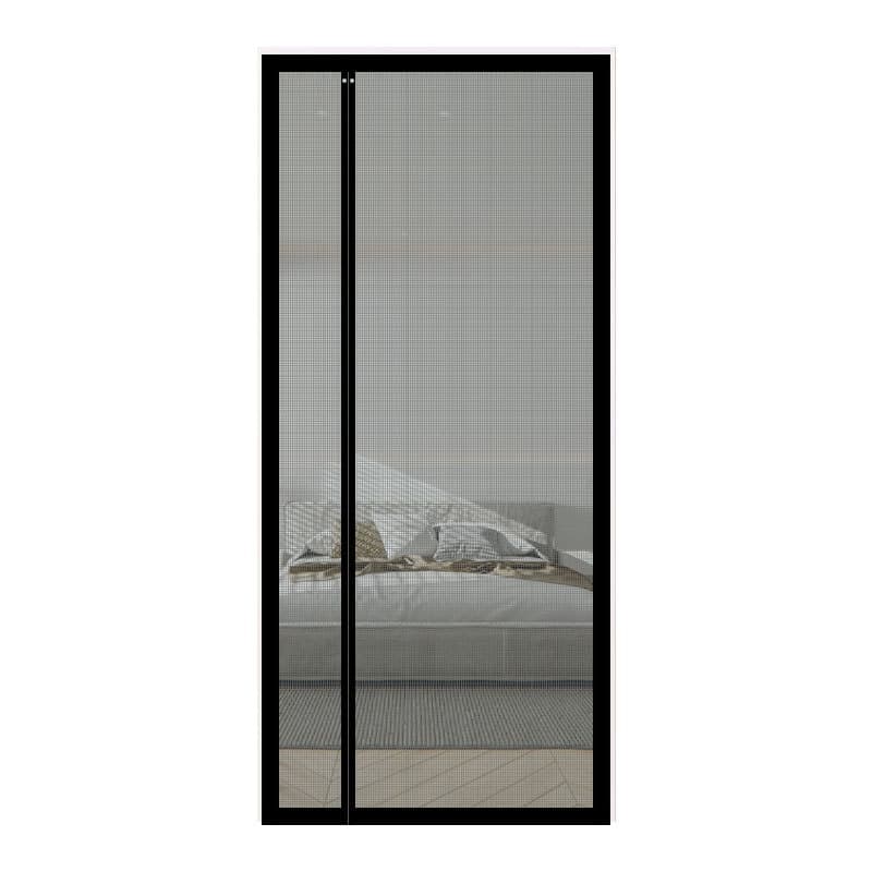 1pc Magnetic Mosquito Net Door Self-Adhesive Side Opening Curtain