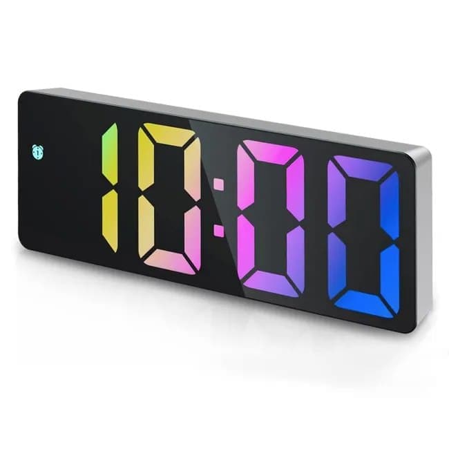 6.7 Inch LED Alarm Clock with Dimmable Display and Temperature 6.7 Inch LED Alarm Clock with Dimmable Display and Temperature