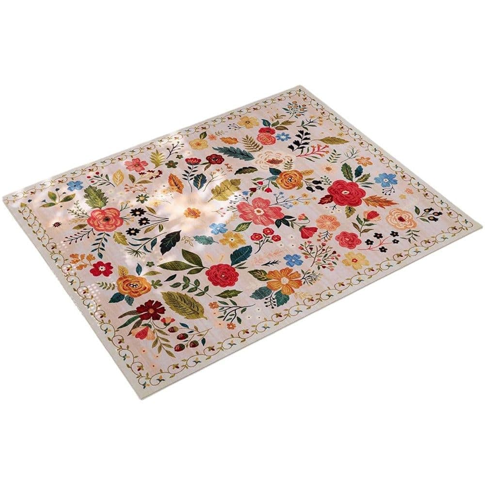 Bohemian Floral Doormat Non-slip Absorbent Dirt-Resistant Machine Washable for Bathroom Hallway and Kitchen
