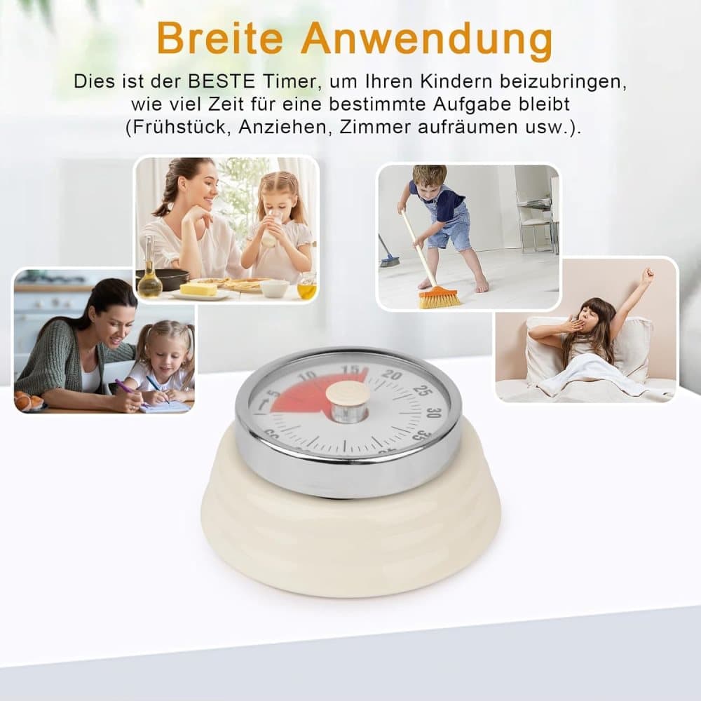 Mechanical Kitchen Timer 60 min with Magnet