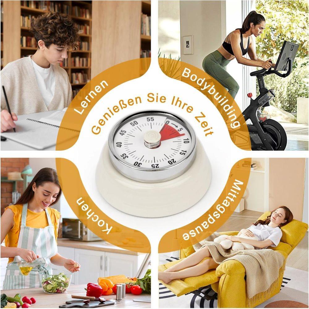 Mechanical Kitchen Timer 60 min with Magnet