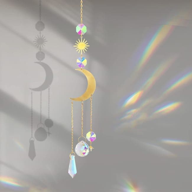 6 inches rainbow refractive prism suncatcher