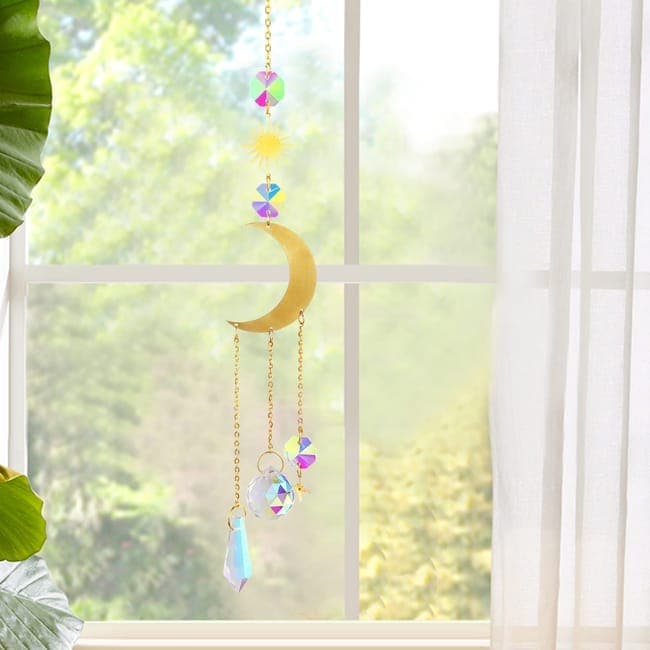 6 inches rainbow refractive prism suncatcher