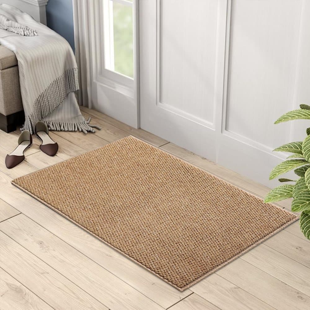 60x90cm Jute Doormat for Indoor and Outdoor Use Non-Slip Dust-Resistant Quick-Absorbing Welcome Mat