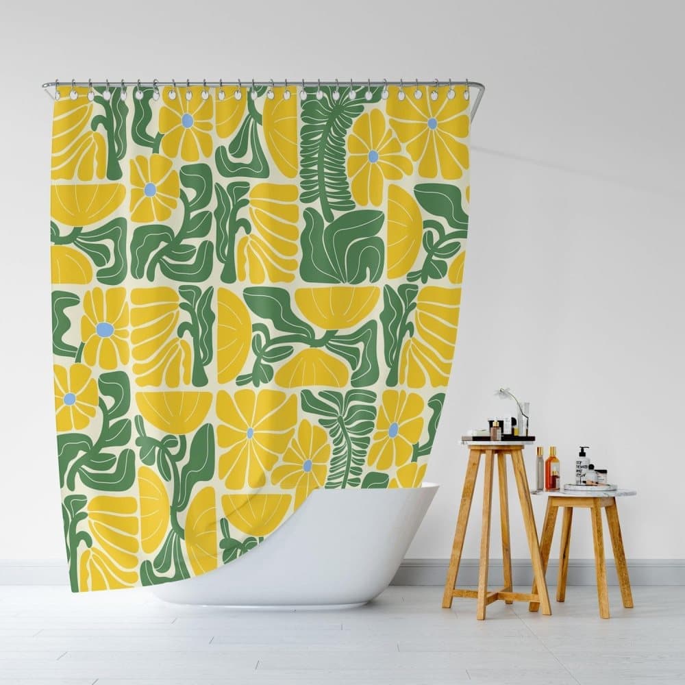 Bohemian Shower Curtain with 12 Hooks
