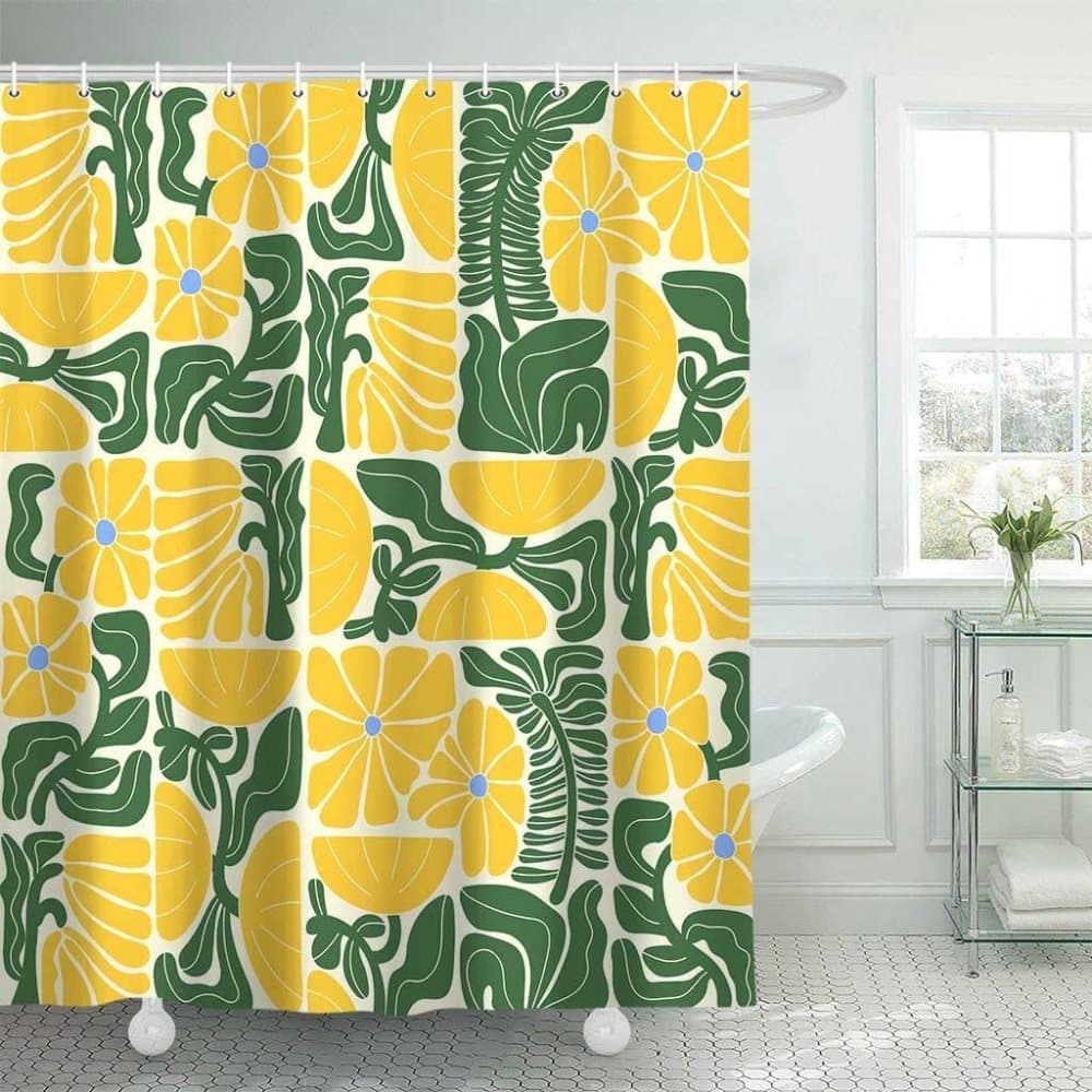 Bohemian Shower Curtain with 12 Hooks