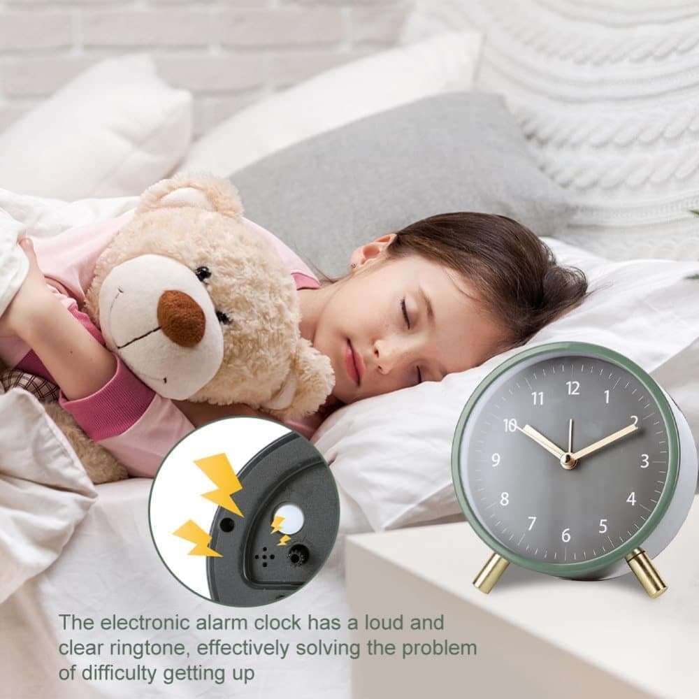 Silent Alarm Clock with Night Light and Backlight