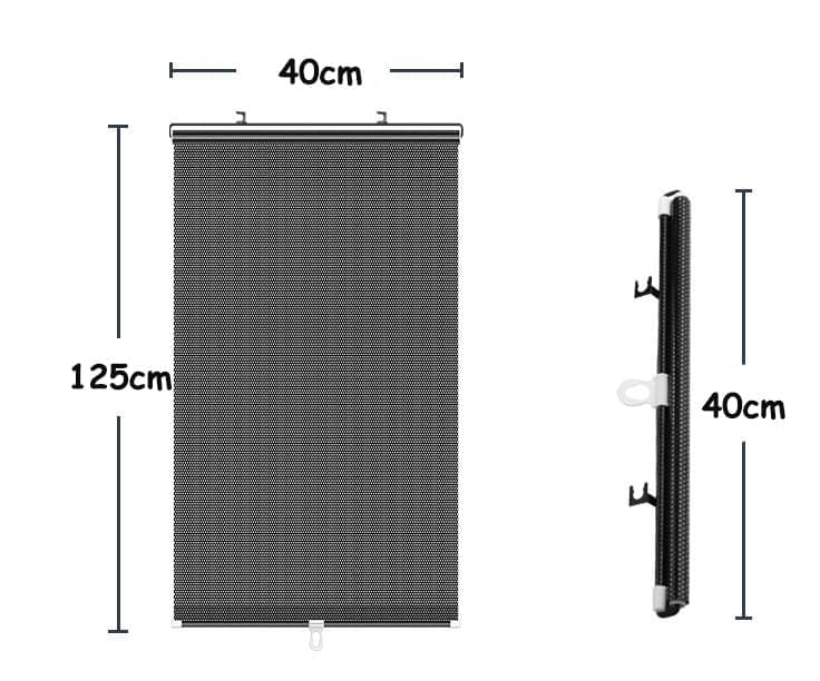 Removable Blackout Curtain Roller Blind with Suction Cups