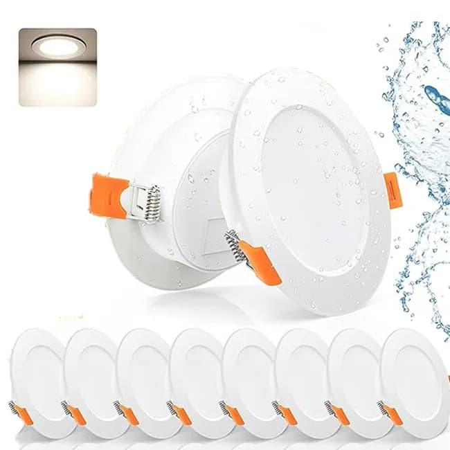 8 pcs LED Spotlight Waterproof IP44 Neutral White Light 4000K 8 pcs LED Spotlight Waterproof IP44 Neutral White Light 4000K