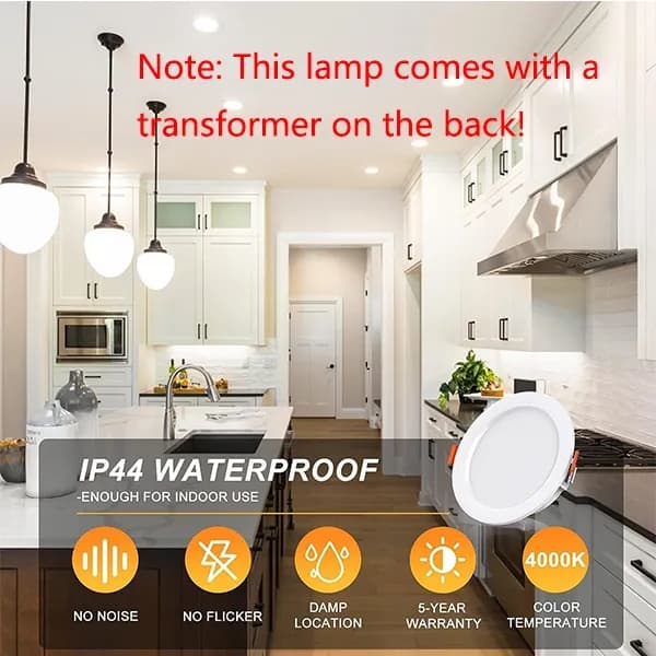 8 pcs LED Spotlight Waterproof IP44 Neutral White Light 4000K