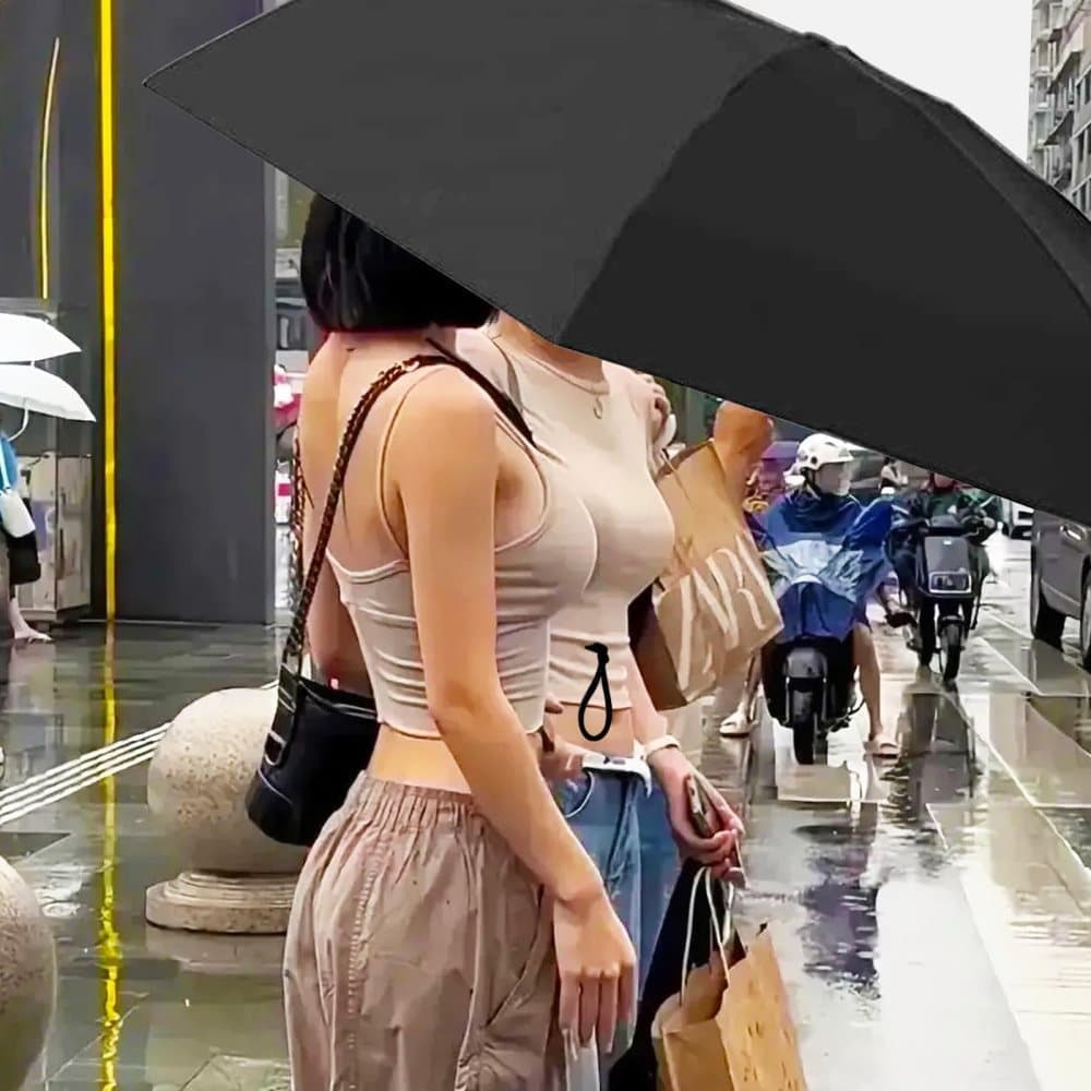 6-Fold Compact UV Protection Umbrella for Sun and Rain