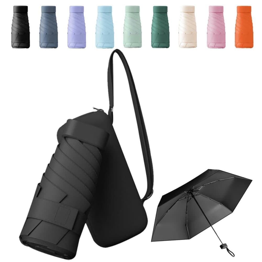 6-Fold Mini Umbrella with Storage Box