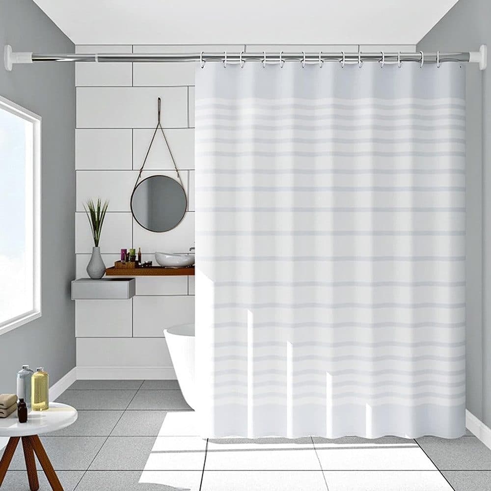 Waterproof PEVA Shower Curtain with Hooks