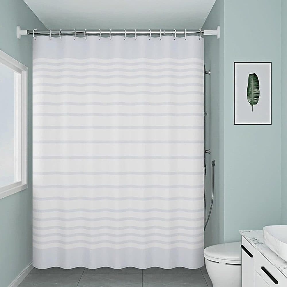 Waterproof PEVA Shower Curtain with Hooks