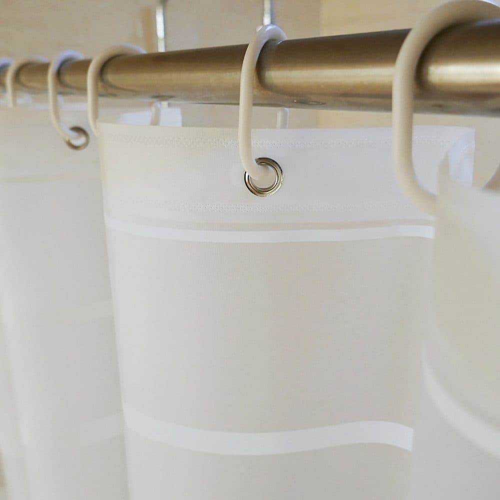 PEVA Waterproof Shower Curtain with Hooks