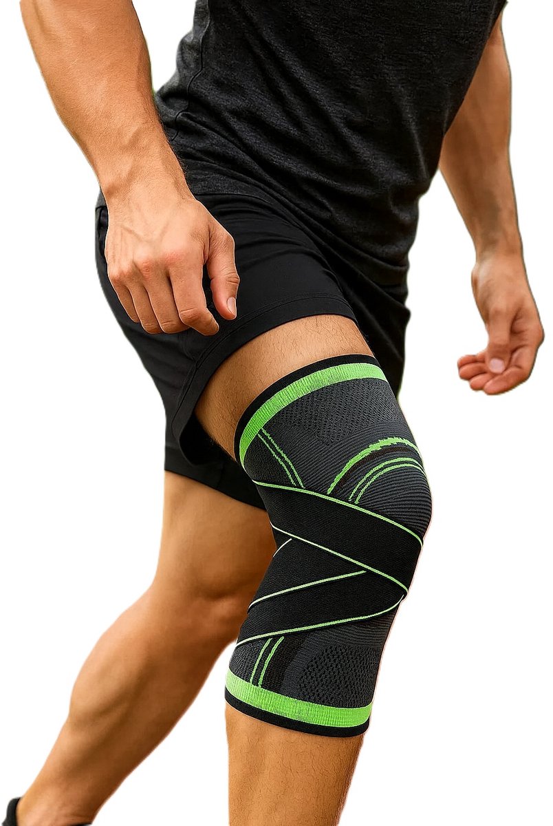 3D Compression Knee Brace | Knee Support | Knee Protector | Knee Bandage | Knee Support | 1 Piece | Adjustable Compression Level | Size XL