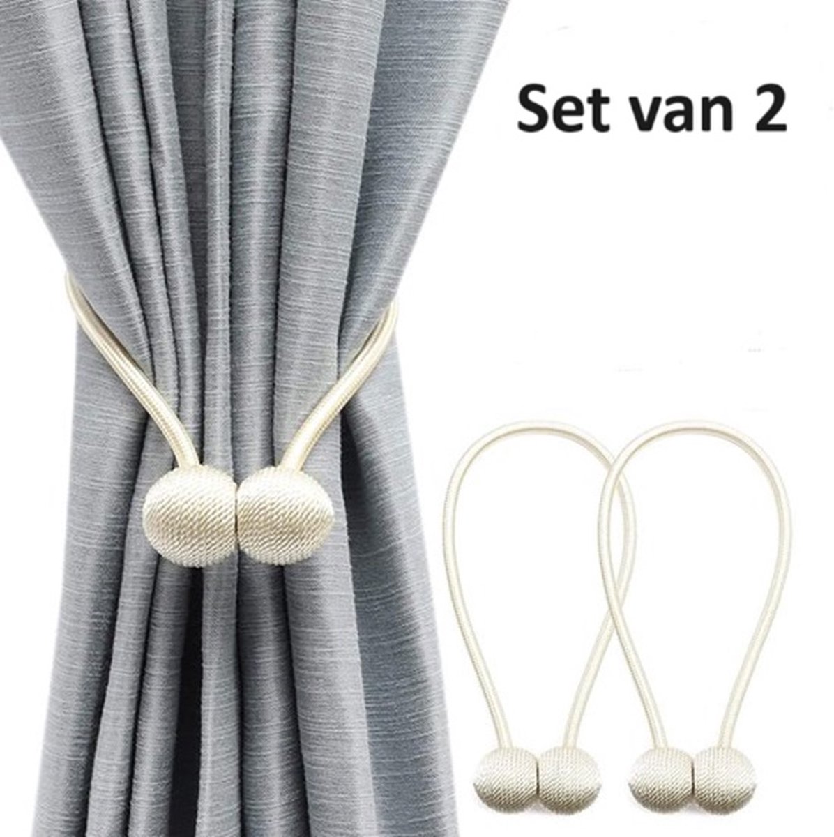 Set of 2 Magnetic Curtain Holders Set of 2 Magnetic Curtain Holders