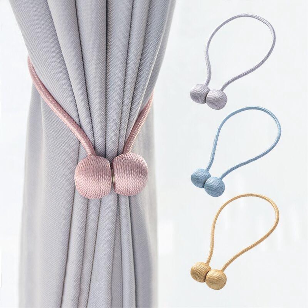 Set of 2 Magnetic Curtain Holders