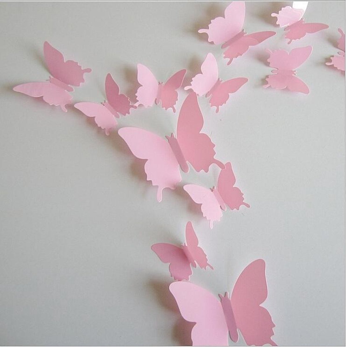 Solid pink 3D butterflies Solid pink 3D butterflies