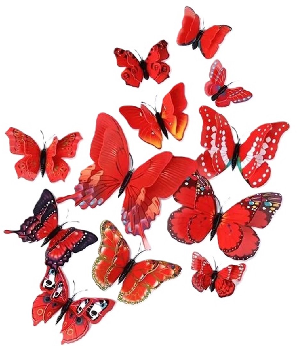 3D Wall Decoration Butterflies 12 Pieces 3D Wall Decoration Butterflies 12 Pieces