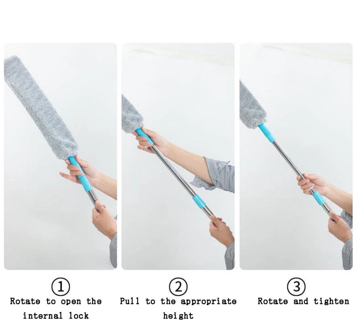 Underbed Dust Wiper – Extendable to 130cm, home use