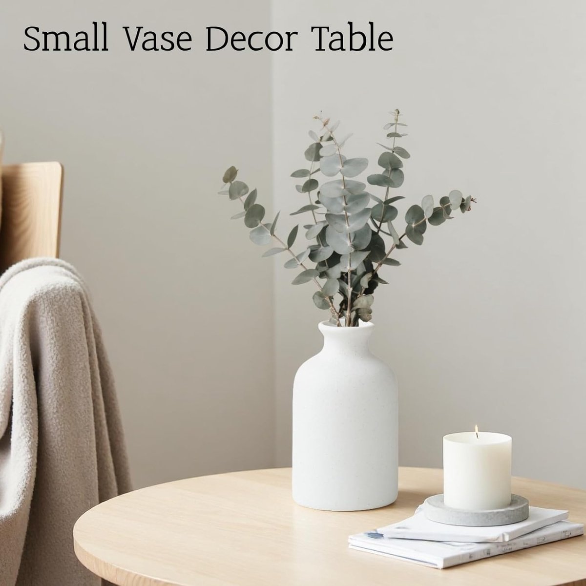 Ceramic vase set - Modern home decor vases - Suitable for bookshelves