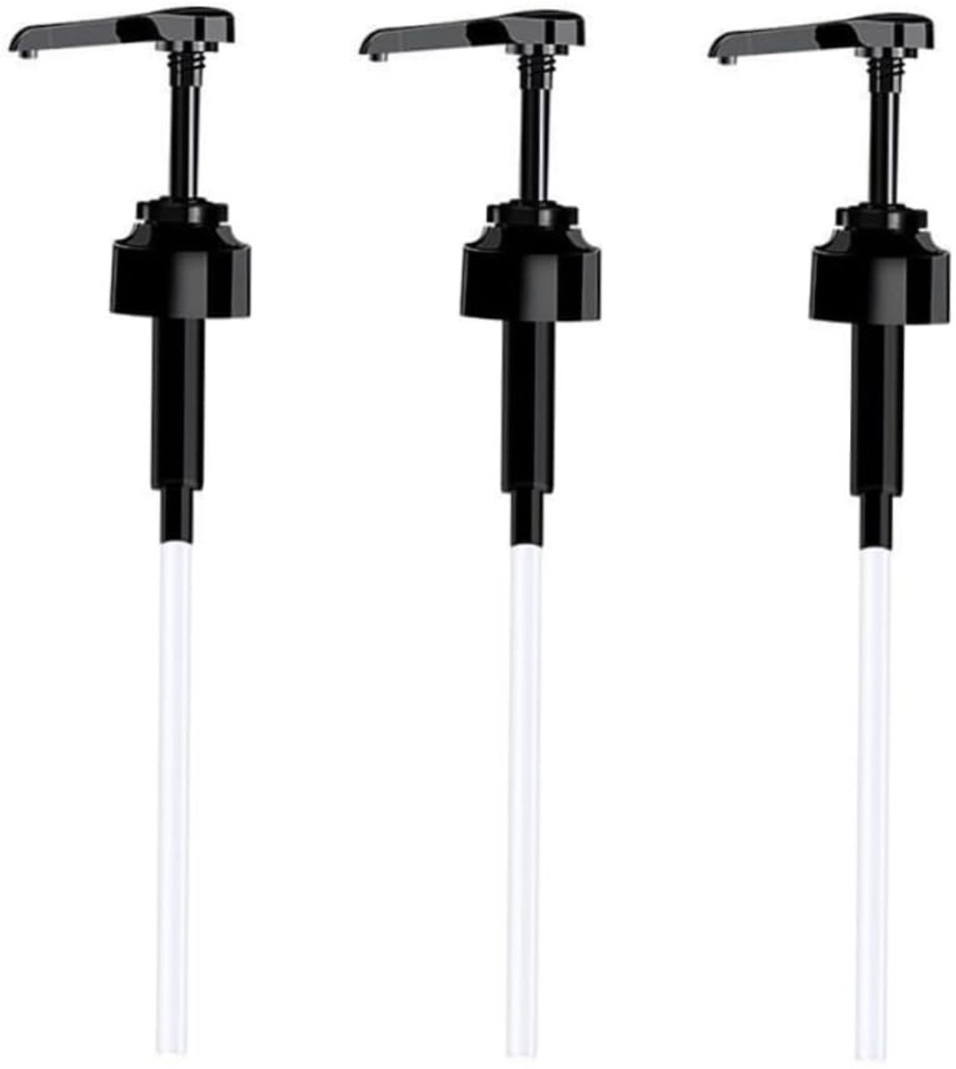 3-piece soap dispenser head - Easy-press bottle soap dispenser - Multifunctional Coffee Syrup Pump - Practical Spray Nozzle Pressure Oil Sprayer - Dispensing Pump - Pump Dispenser Syrup Bottle - Bottle Nozzle - for liquid / lotion - Black