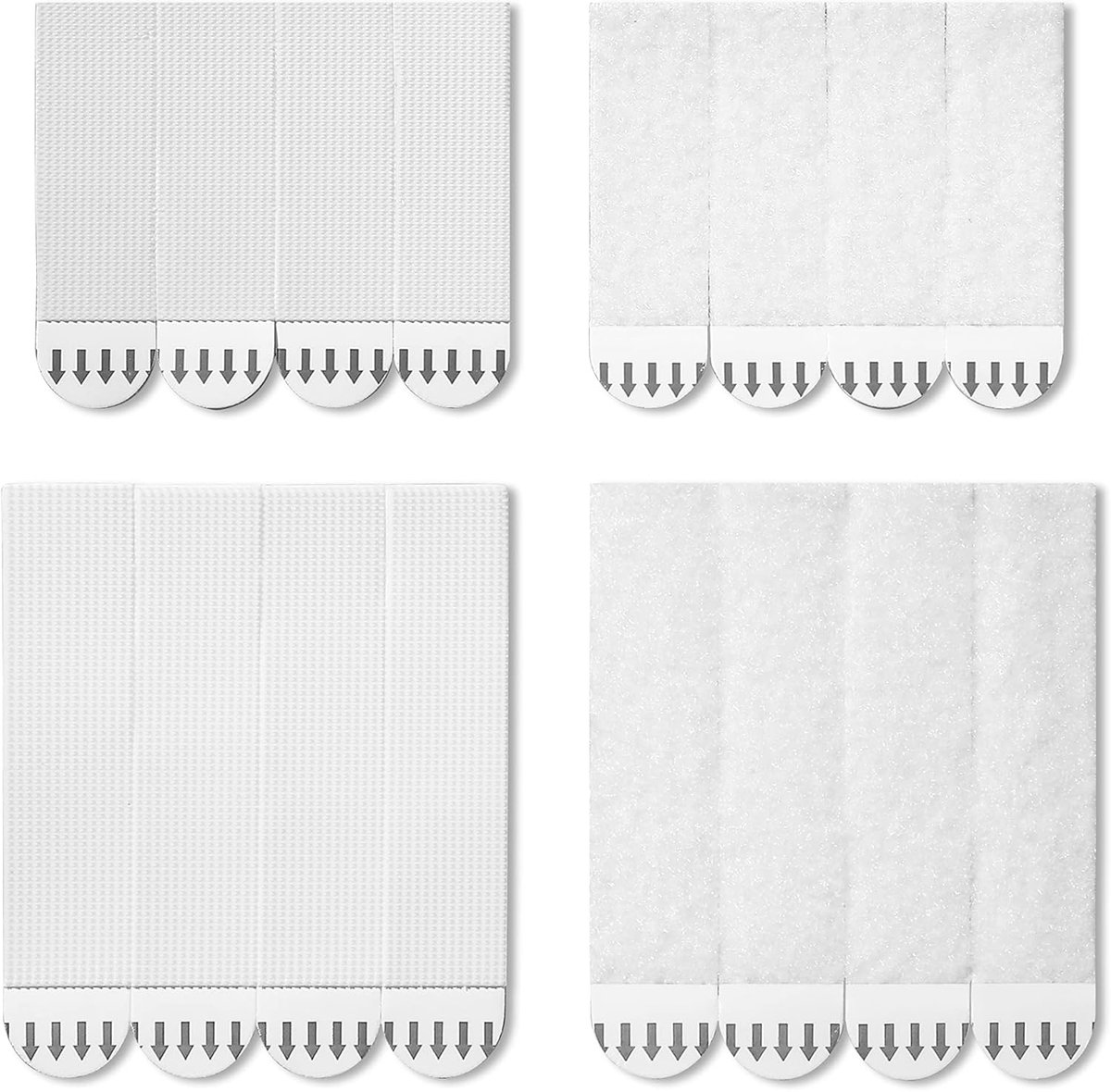 Strong Self-Adhesive Double-Sided Velcro - 24-Pair - Self-Adhesive Hook - Photo Frame - Photo Frame Hooks - Self-Adhesive Velcro - Hanging Hook - Wall Mount - Wall Hooks - Picture Hooks - Self-Adhesive Strips for Frame Hanging on the Wall