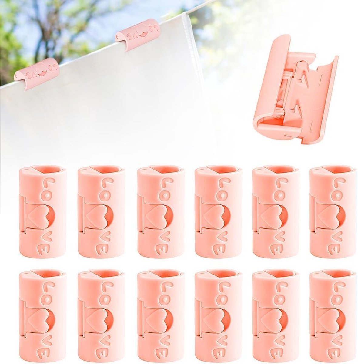Duvet Clips - 12 Pieces - Sturdy Duvet Clips - Duvet Clips - Duvet Clamps - Duvet Pegs - Clip Duvet Cover - Prevents Your Duvet from Shifting - Clamps - Pink Duvet Clips - 12 Pieces - Sturdy Duvet Clips - Duvet Clips - Duvet Clamps - Duvet Pegs - Clip Duvet Cover - Prevents Your Duvet from Shifting - Clamps - Pink
